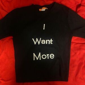 Kids Black Shirt with White Text